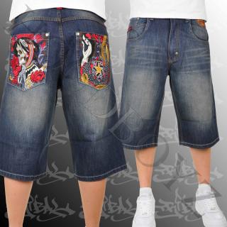 Hip hop kraťasy riflové Tribal