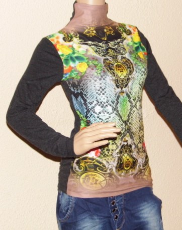 Halenka se stojáčkem béžová