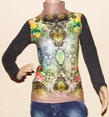 Halenka se stojáčkem béžová