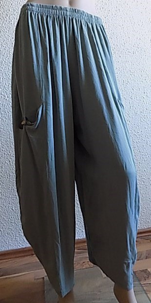 Khaki kalhoty široké New Collection