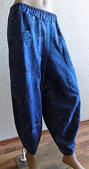 Džíny harémky tmavě modré Blu Royal
