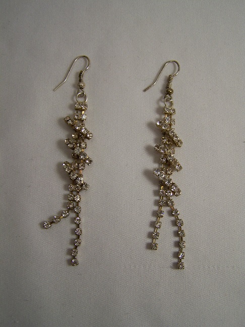 Náušnice visací s kamínky