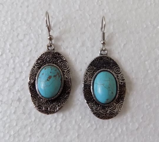 Dámské náušnice s kamenem