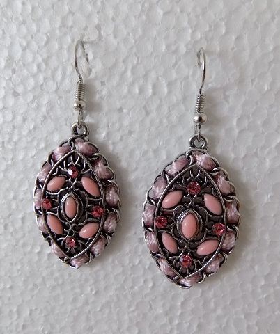 Dámské náušnice růžové