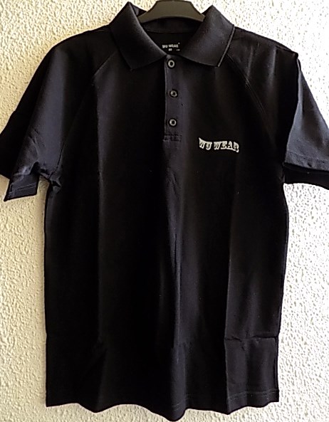 Tričko s límečkem Wu Wear černé