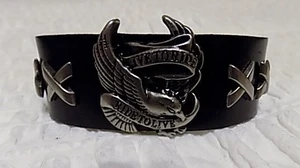 Moto náramek kožený