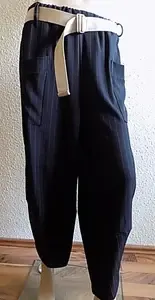 Dámské volné široké kalhoty černé