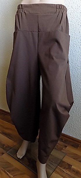 Hnědé kalhoty harémové Sweetissima