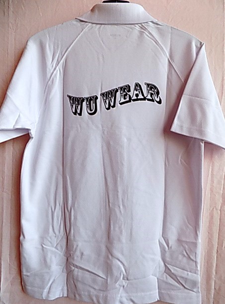 Pánské tričko s límečkem Wu Wear bílé