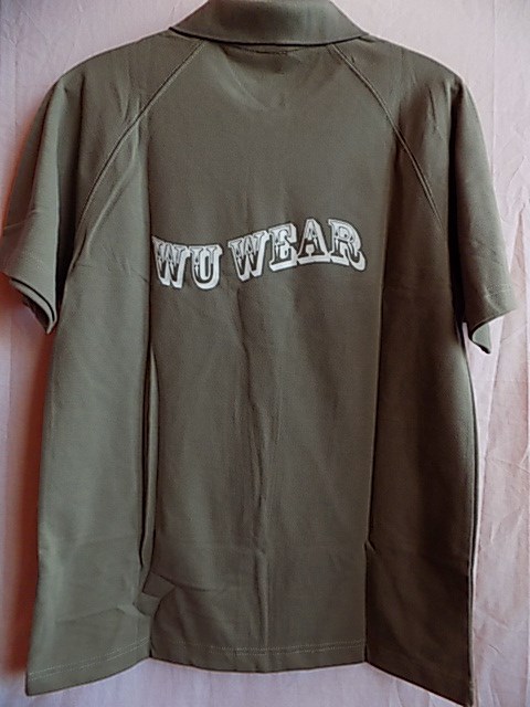 Tričko s límečkem Wu Wear khaki