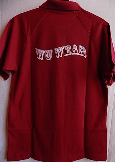 Tričko s límečkem Wu Wear červené