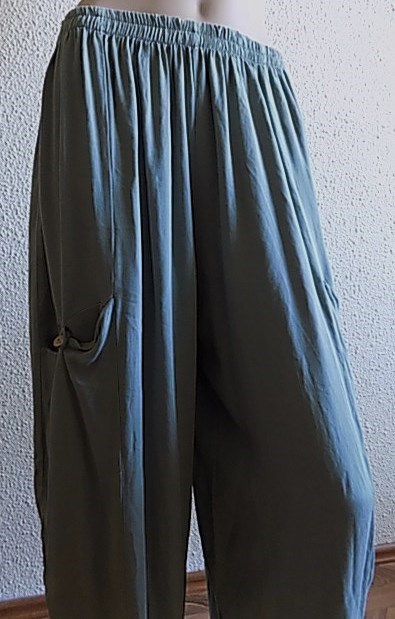 Khaki kalhoty široké New Collection