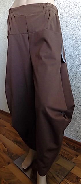 Hnědé kalhoty harémové Sweetissima