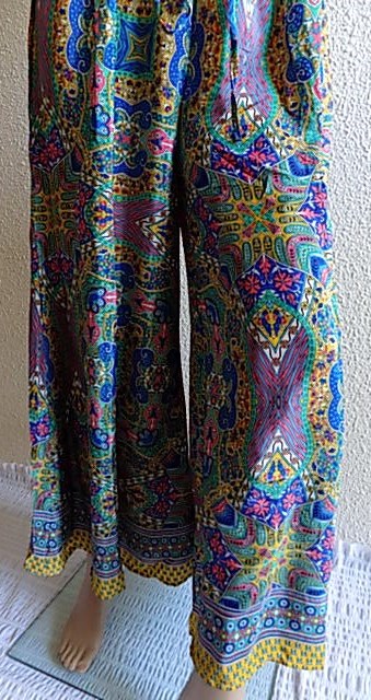 Dámské kalhoty široké multicolor