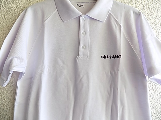 Pánské tričko s límečkem Wu Tang bílé
