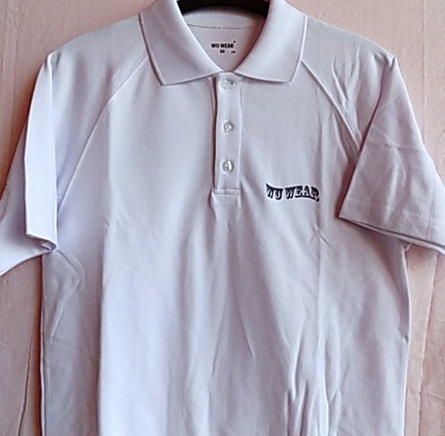 Pánské tričko s límečkem Wu Wear bílé