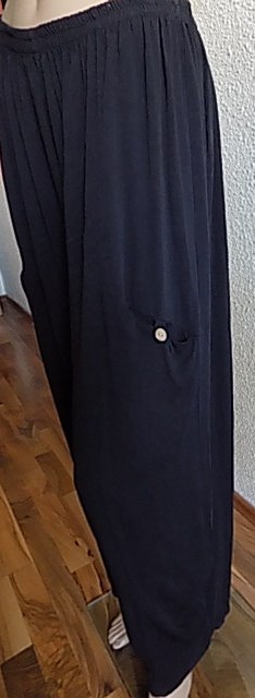 Černé kalhoty volné New Collection