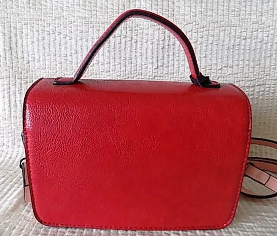 Malá crossbody růžová-červená