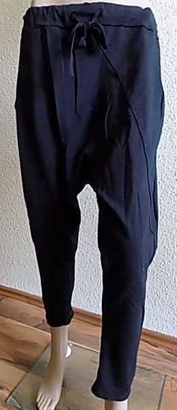 Dámské volné kalhoty harémky černé