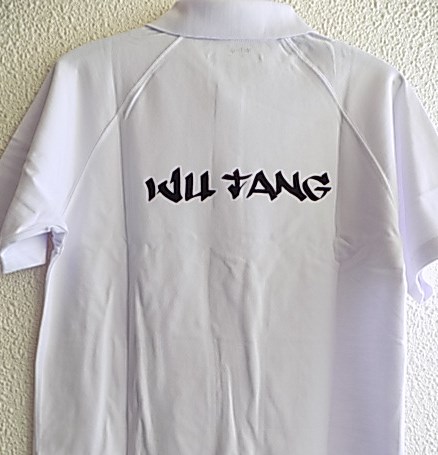 Pánské tričko s límečkem Wu Tang bílé
