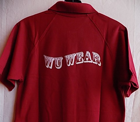 Tričko s límečkem Wu Wear červené