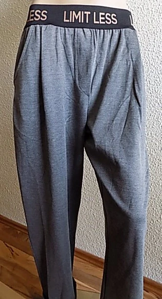 Dámské široké kalhoty šedé