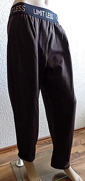 Dámské široké volné kalhoty hnědé