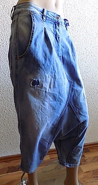 Džíny hluboký sed harémky S.Woman